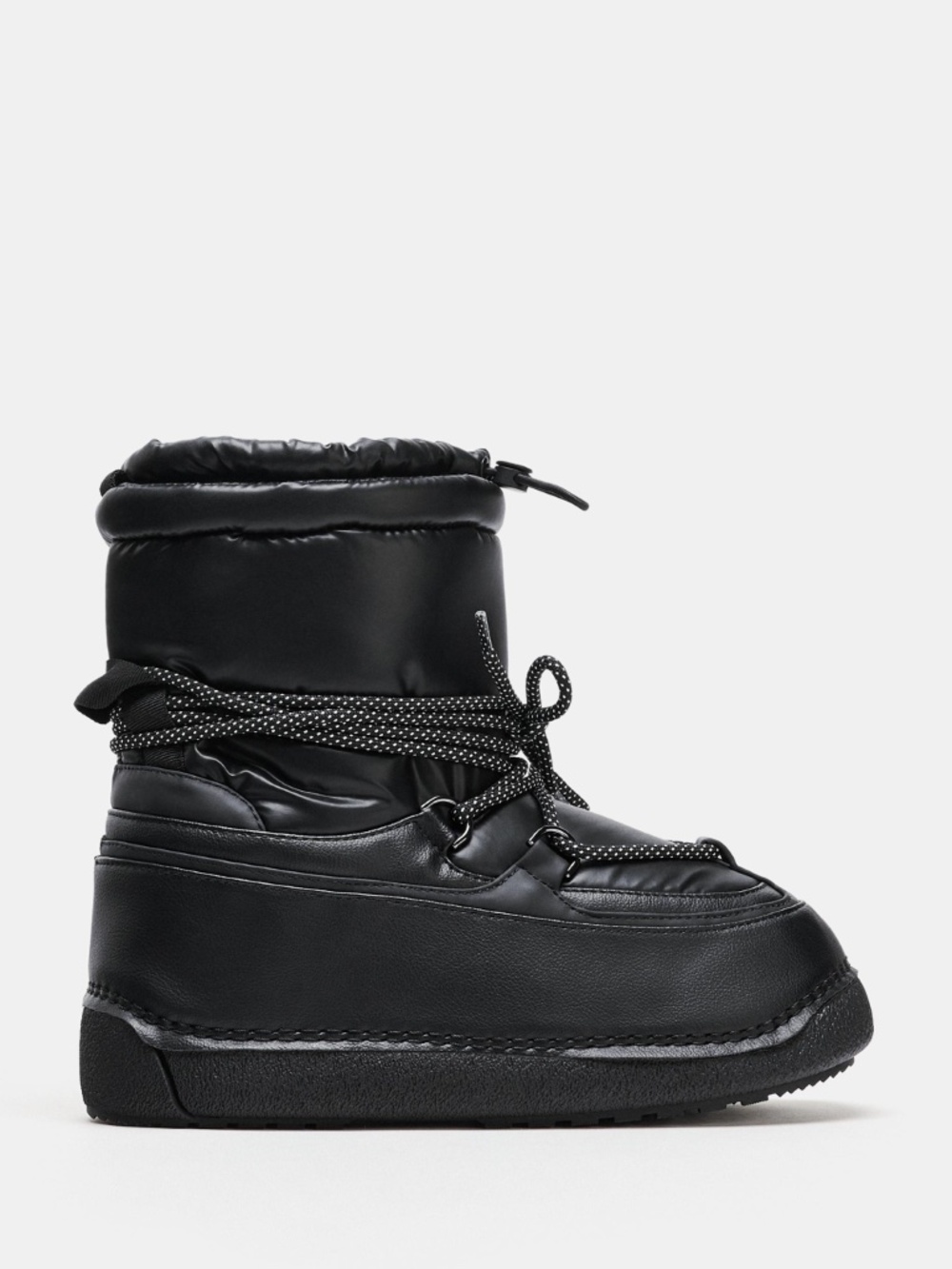 Zara Black Snow Boots 6.5 NWT